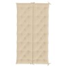 Coussin de banc de jardin beige 200x(50+50)x7 cm tissu oxford 557825557825