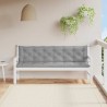 Coussin de banc de jardin gris 200x(50+50)x7 cm tissu oxford 557826557826