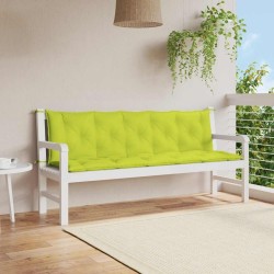 Coussin de banc de jardin vert vif 180x(50+50)x7cm tissu oxford 557827557827