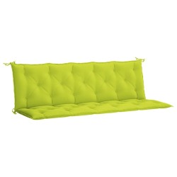 Coussin de banc de jardin vert vif 180x(50+50)x7cm tissu oxford 557827557827