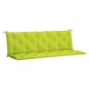 Coussin de banc de jardin vert vif 180x(50+50)x7cm tissu oxford 557827557827