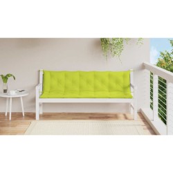 Coussin de banc de jardin vert vif 180x(50+50)x7cm tissu oxford 557827557827