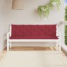 Coussin de banc de jardin rouge bordeaux tissu oxford 557828557828