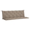 Coussin de banc de jardin taupe 180x(50+50)x7 cm tissu oxford 557829557829