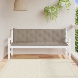 Coussin de banc de jardin taupe 180x(50+50)x7 cm tissu oxford 557829557829