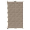 Coussin de banc de jardin taupe 180x(50+50)x7 cm tissu oxford 557829557829