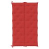 Coussin de banc de jardin rouge 180x(50+50)x7 cm tissu oxford 557830557830