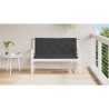 Coussin de banc de jardin noir 120x(50+50)x7 cm tissu oxford 557831557831