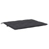 Coussin de banc de jardin noir 120x(50+50)x7 cm tissu oxford 557831557831