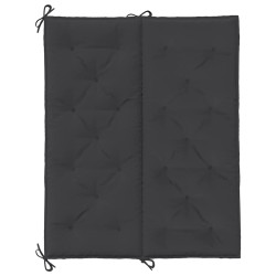 Coussin de banc de jardin noir 120x(50+50)x7 cm tissu oxford 557831557831