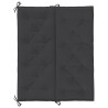 Coussin de banc de jardin noir 120x(50+50)x7 cm tissu oxford 557831557831