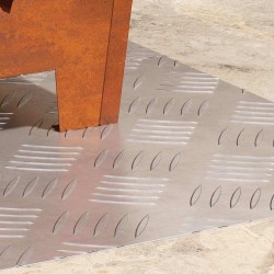 Nez de marche Rectangulaire 2 pcs Argenté 60 x 40 cm Aluminium 557834557834