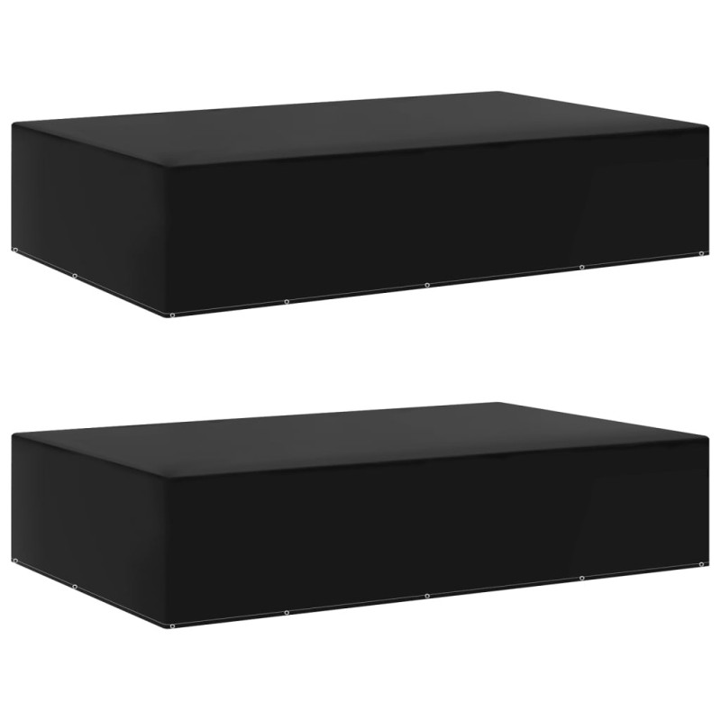 Housses de salon de jardin 2 pcs 12 œillets 325x205x70 cm 557844557844