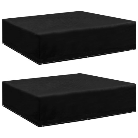Housses de salon de jardin 2 pcs 8 œillets 200x200x70 cm 557846557846