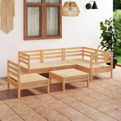 Salon de jardin 6 pcs Bois de pin massif 557860557860