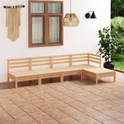 Salon de jardin 5 pcs Bois de pin massif 557861557861