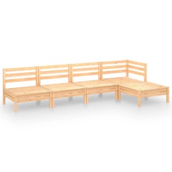 Salon de jardin 5 pcs Bois de pin massif 557861557861