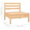 Salon de jardin 5 pcs Bois de pin massif 557861557861