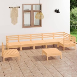 Salon de jardin 8 pcs Bois de pin massif 557863557863