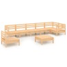 Salon de jardin 8 pcs Bois de pin massif 557863557863