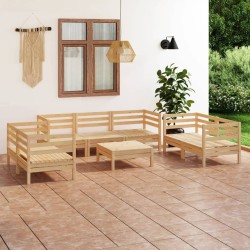 Salon de jardin 8 pcs Bois de pin massif 557864557864