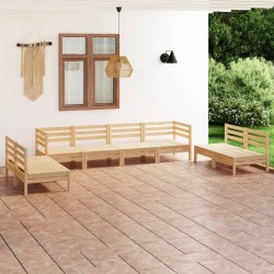 Salon de jardin 8 pcs Bois de pin massif 557865557865