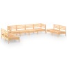Salon de jardin 8 pcs Bois de pin massif 557865557865