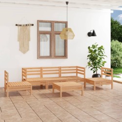 Salon de jardin 6 pcs Bois de pin massif 557868557868