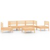 Salon de jardin 6 pcs Bois de pin massif 557868557868