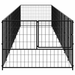 Chenil Noir 9 m² Acier 557869557869