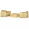 Salon de jardin 3 pcs Bois massif de pin imprégné 557872557872