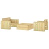 Salon de jardin 3 pcs Bois massif de pin imprégné 557872557872