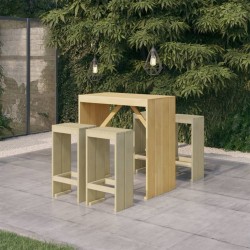 Meubles de bar de jardin 5 pcs Bois de pin imprégné 557874557874