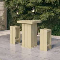 Meubles de bar de jardin 3 pcs Bois de pin imprégné 557875557875
