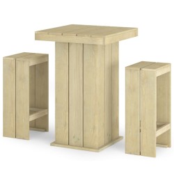 Meubles de bar de jardin 3 pcs Bois de pin imprégné 557875557875