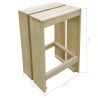Meubles de bar de jardin 3 pcs Bois de pin imprégné 557875557875