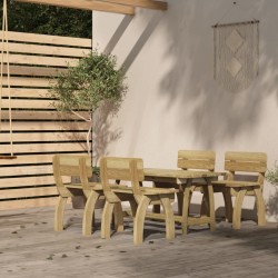 Ensemble à manger de jardin 5 pcs Bois de pin imprégné 557876557876
