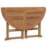 Mobilier à dîner d'extérieur pliable 5 pcs Bois solide de teck 557878557878