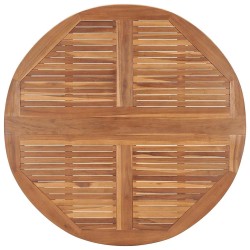 Mobilier à dîner d'extérieur pliable 5 pcs Bois solide de teck 557878557878