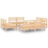 Salon de jardin 8 pcs Bois de pin massif 557879557879
