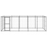 Chenil extérieur Acier avec toit 12,1 m² 557882557882