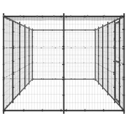Chenil extérieur Acier avec toit 12,1 m² 557882557882