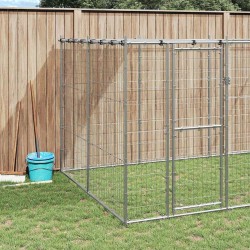 Chenil extérieur Acier galvanisé avec toit 12,1 m² 557884557884