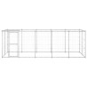 Chenil extérieur Acier galvanisé avec toit 12,1 m² 557884557884