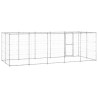 Chenil extérieur Acier galvanisé avec toit 12,1 m² 557884557884