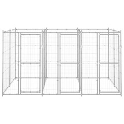 Chenil extérieur Acier galvanisé 7,26 m² 557885557885