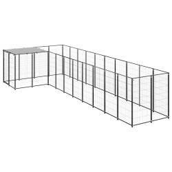 Chenil Noir 7,26 m² Acier 557886557886