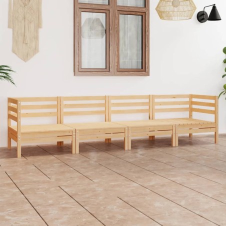 Salon de jardin 4 pcs Bois de pin massif 557891557891