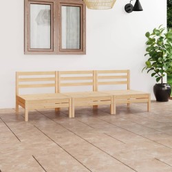 Salon de jardin 3 pcs Bois de pin massif 557892557892
