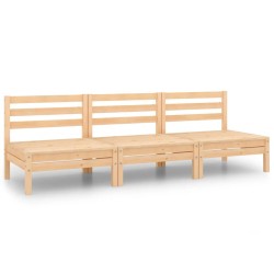 Salon de jardin 3 pcs Bois de pin massif 557892557892